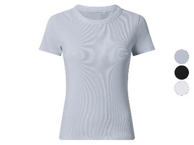 esmara® T-shirt prążkowany damski