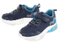 Niebieskie buty sportowe dla dzieci z podświetleniem LED.