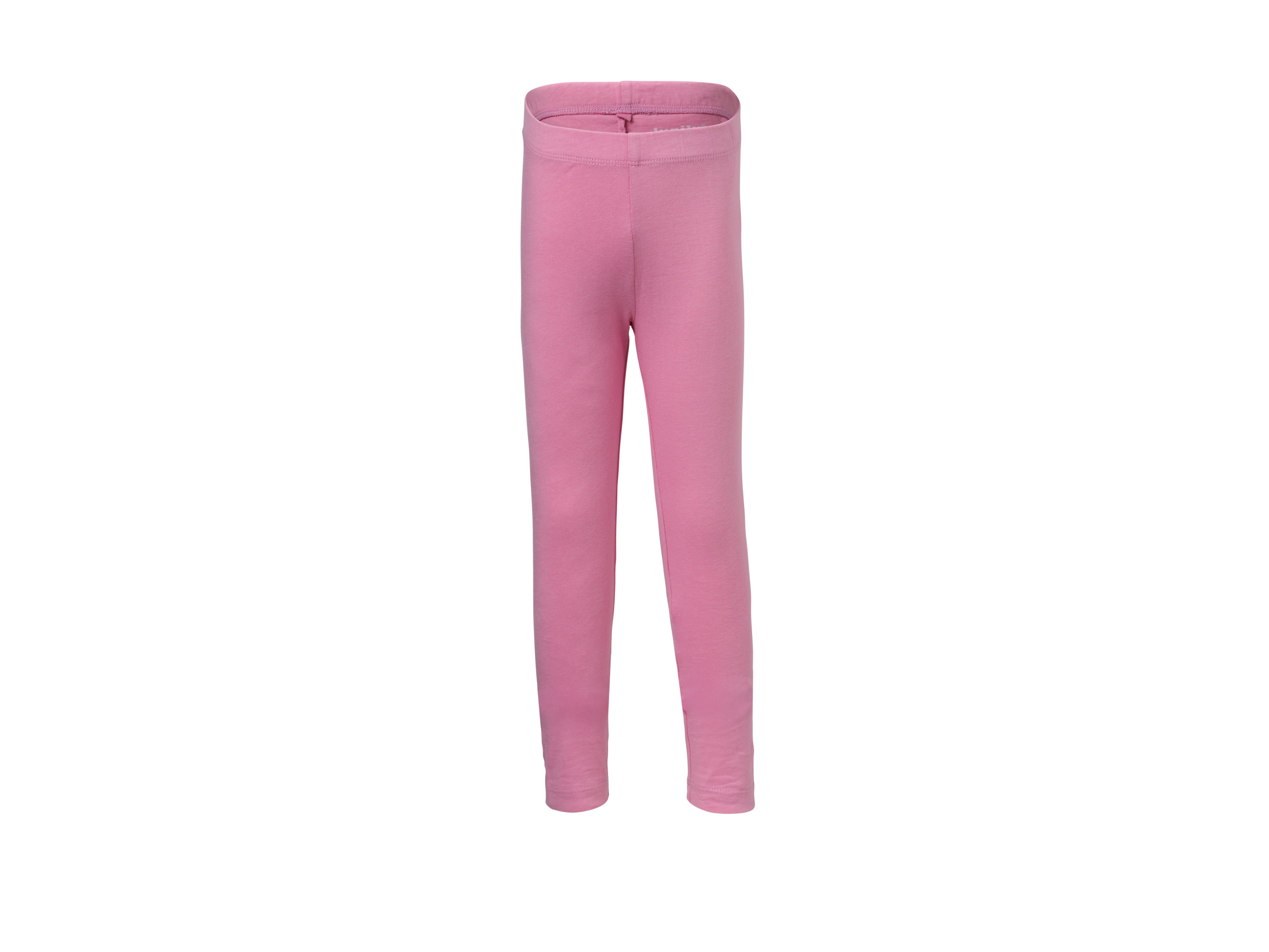 LUPILU® Legginsy dziecięce z bawełny, 2 pary (Różowy/żółty, 122/128)