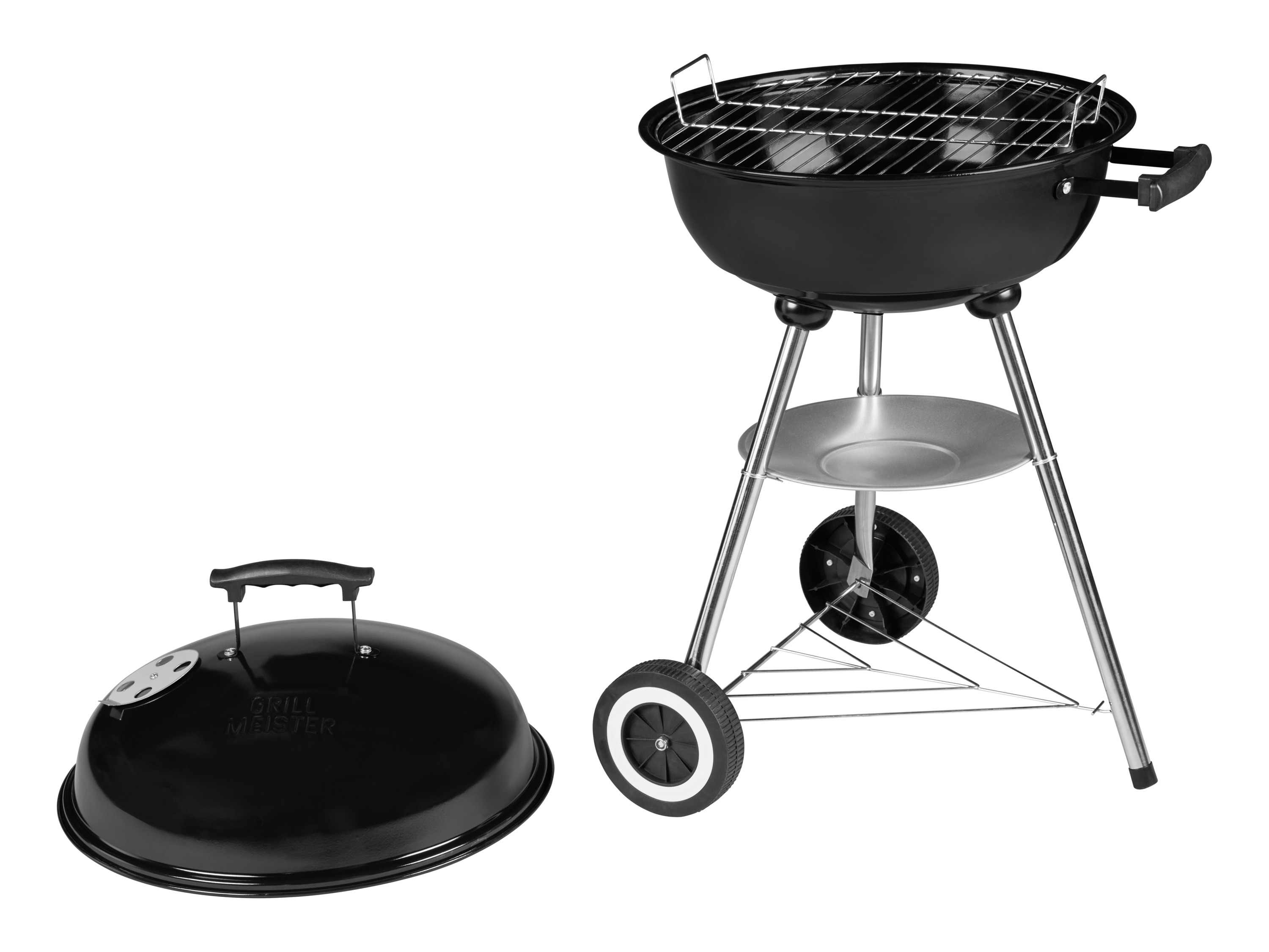 GRILLMEISTER Grill węglowy na kółkach, Ø 44 cm