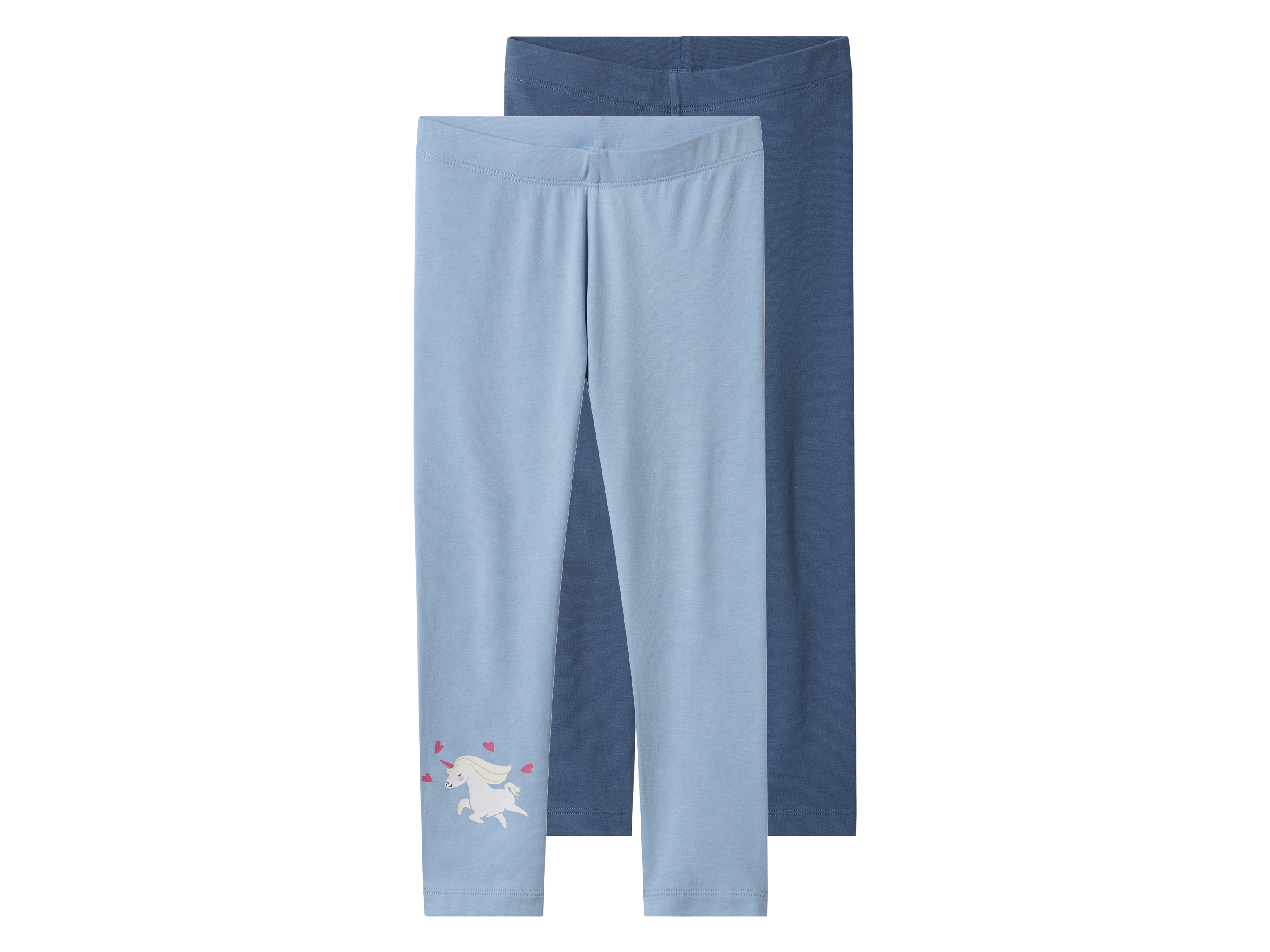 lupilu® Legginsy dziecięce z bawełną, 2 pary (Niebieski, 86/92)