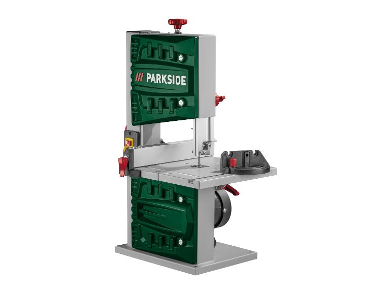 Zielona piła taśmowa Parkside.