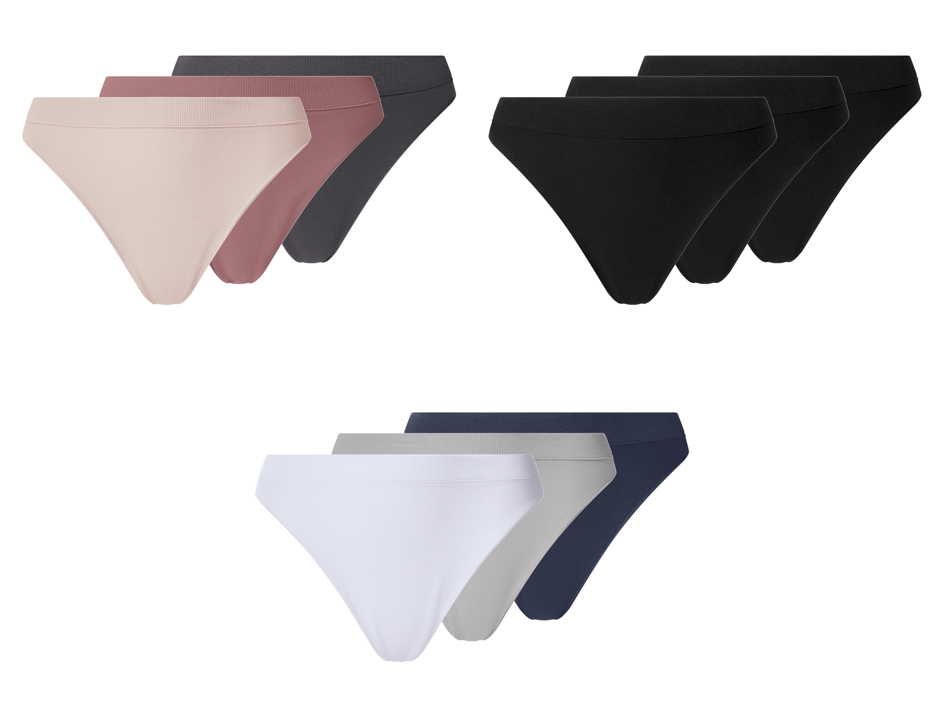 esmara® Majtki stringi damskie, 3 pary