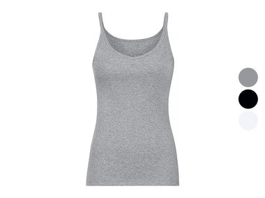 ESMARA® Koszulka damska z biobawełny na wąskich ramiączkach