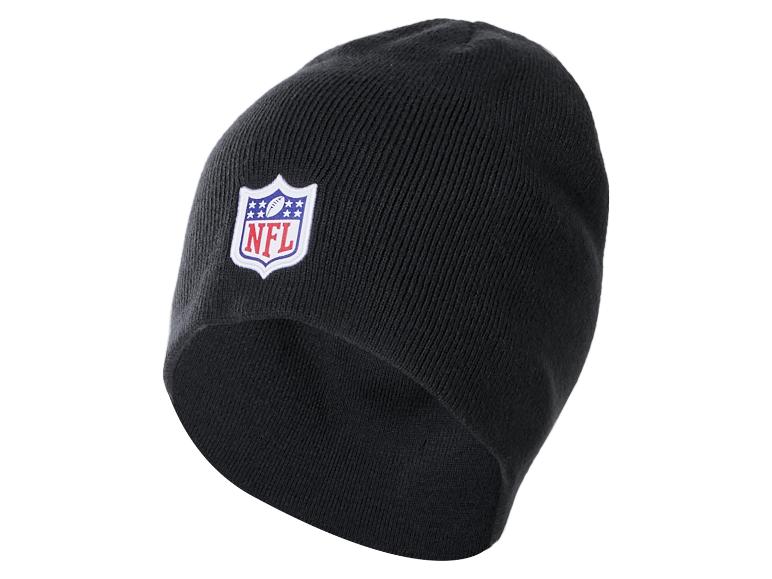 Czarna dzianinowa czapka z logo NFL