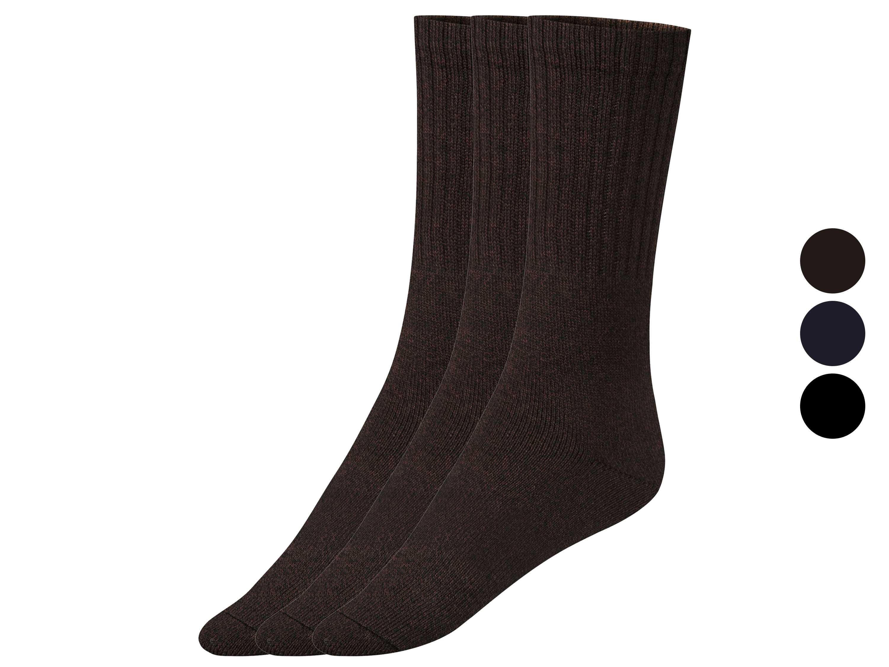 esmara Men Skarpetki męskie grube z bawełną, 3 pary