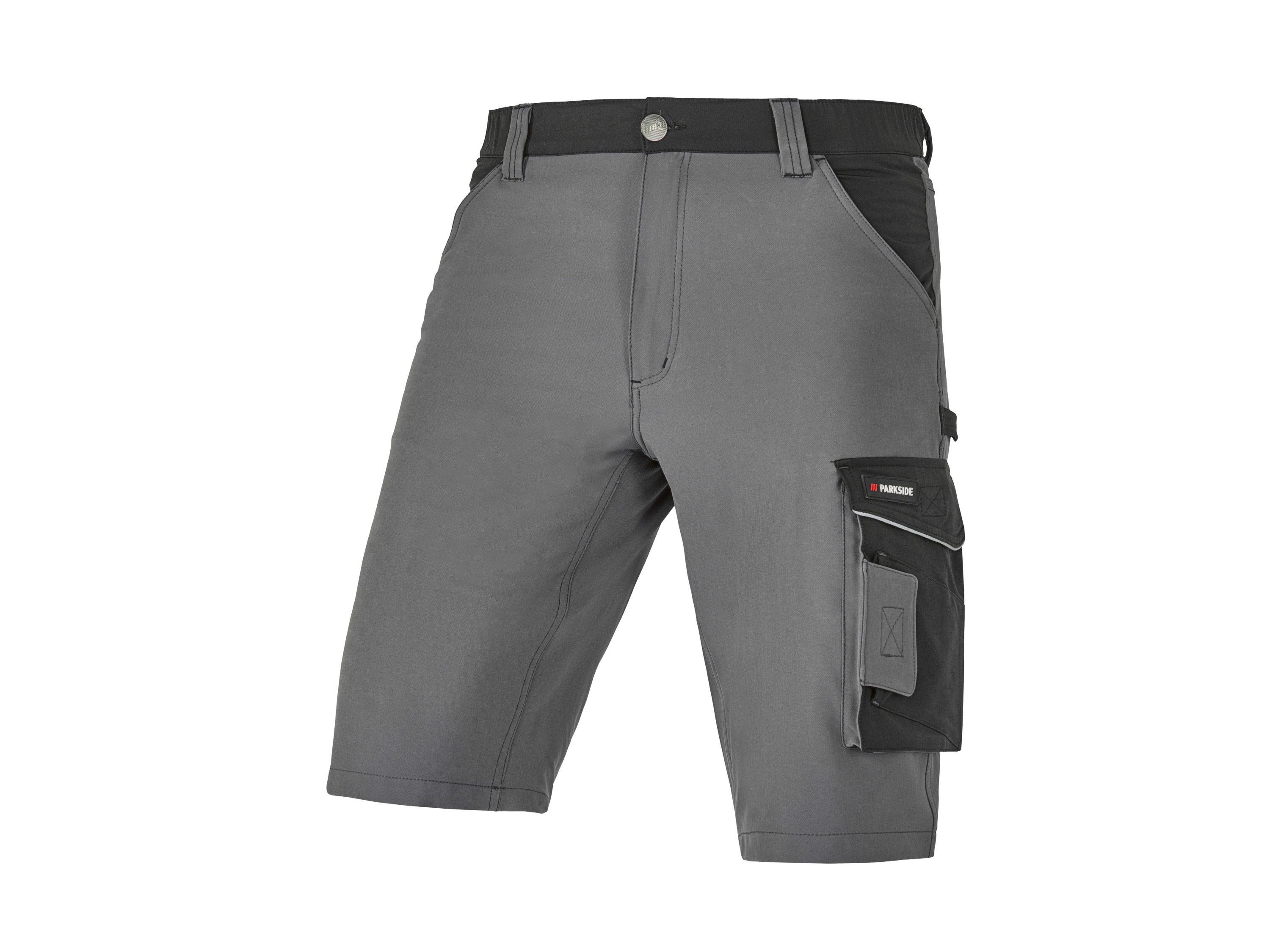 PARKSIDE® Szorty robocze męskie ze stretchu (Szary/ czarny, 46)