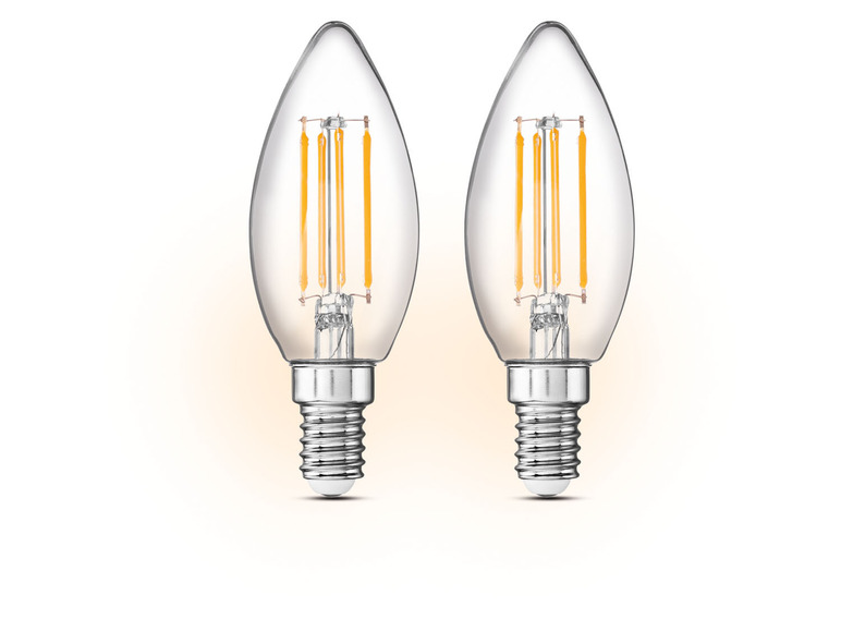 Pełny ekran: LIVARNO home Żarówki filamentowe LED E27 / E14, 1 lub 2 szt. - zdjęcie 6