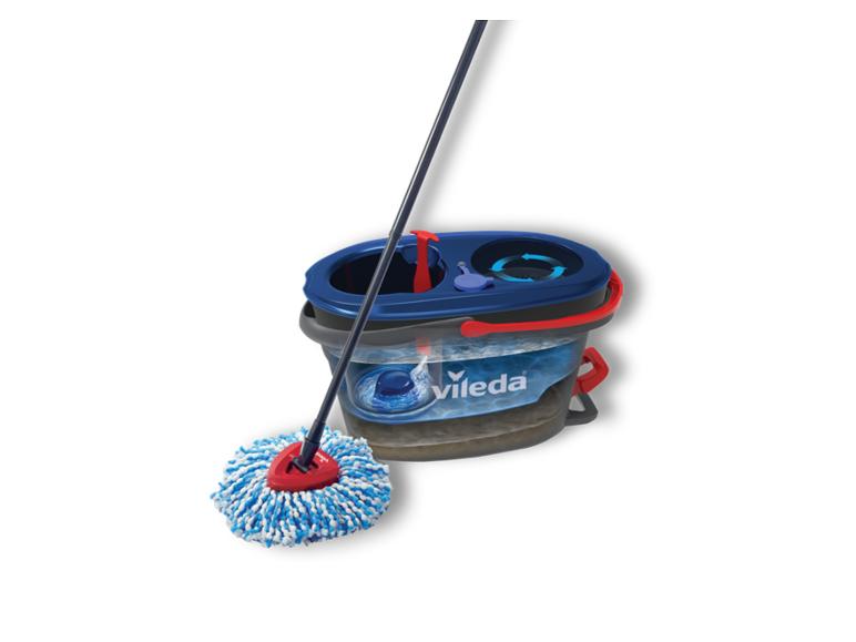 Mop Vileda i wiadro do łatwego sprzątania.