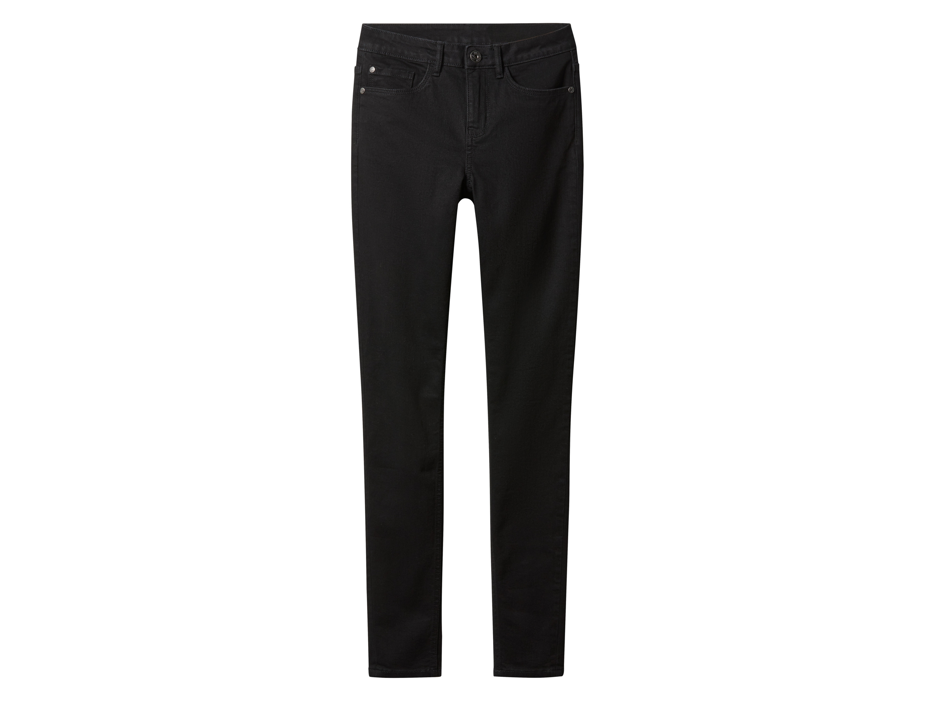 ESMARA® Jeansy damskie super skinny (Czarny, 34)
