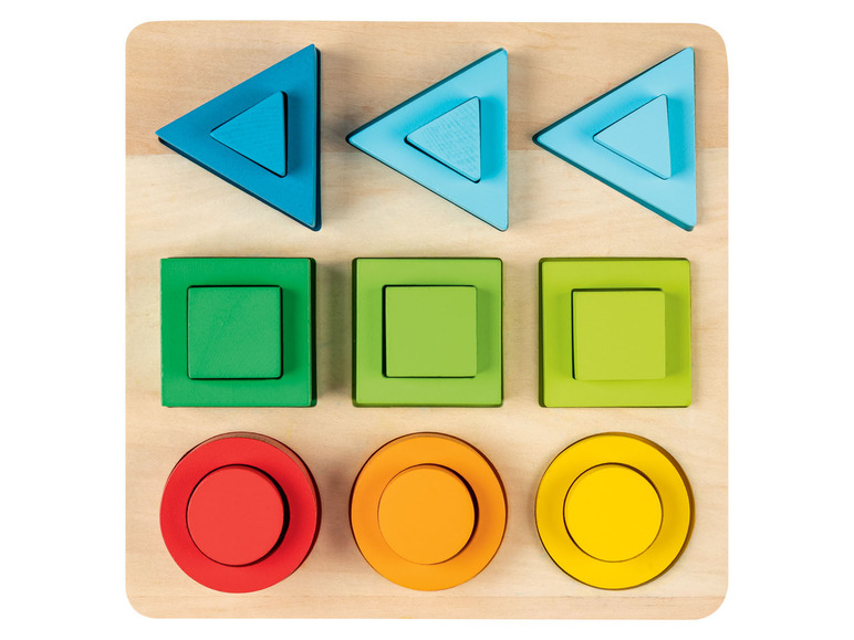 Pełny ekran: Playtive Drewniana gra kształty geometryczne, Równowaga, Liczenie, Kształty i objętości, 1 zestaw - zdjęcie 16