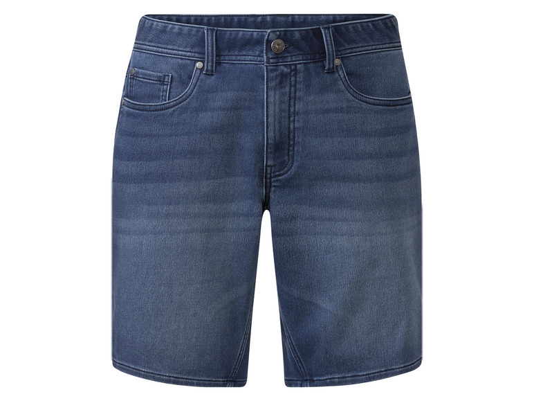 Pełny ekran: LIVERGY® Bermudy męskie dresowe w stylu jeansowym - zdjęcie 2