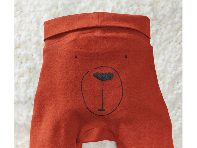 Pełny ekran: lupilu® Spodnie niemowlęce z biobawełny, 2 pary - zdjęcie 7