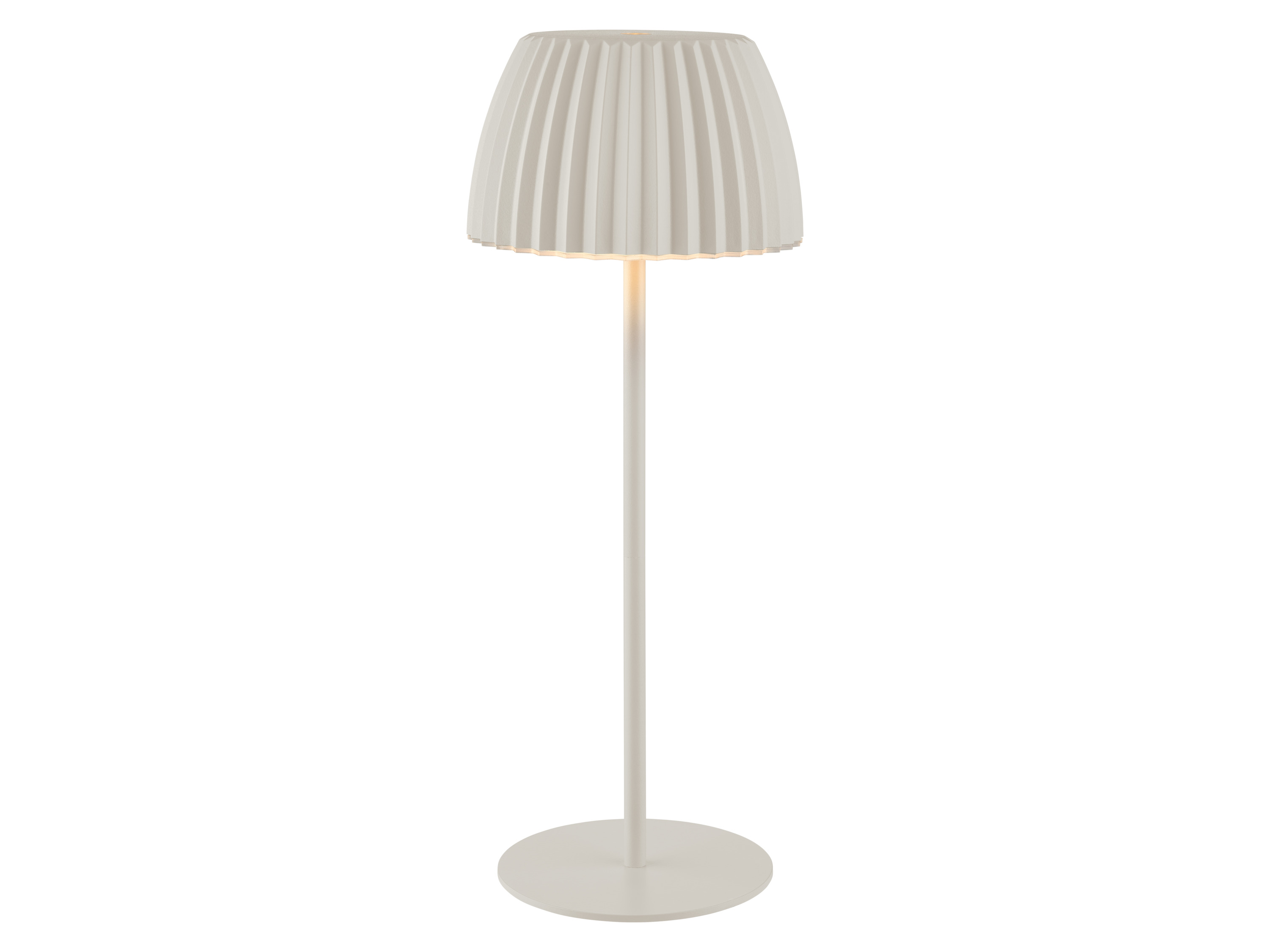LIVARNO® Akumulatorowa lampa stołowa LED, wys. 38 cm (Beżowy)