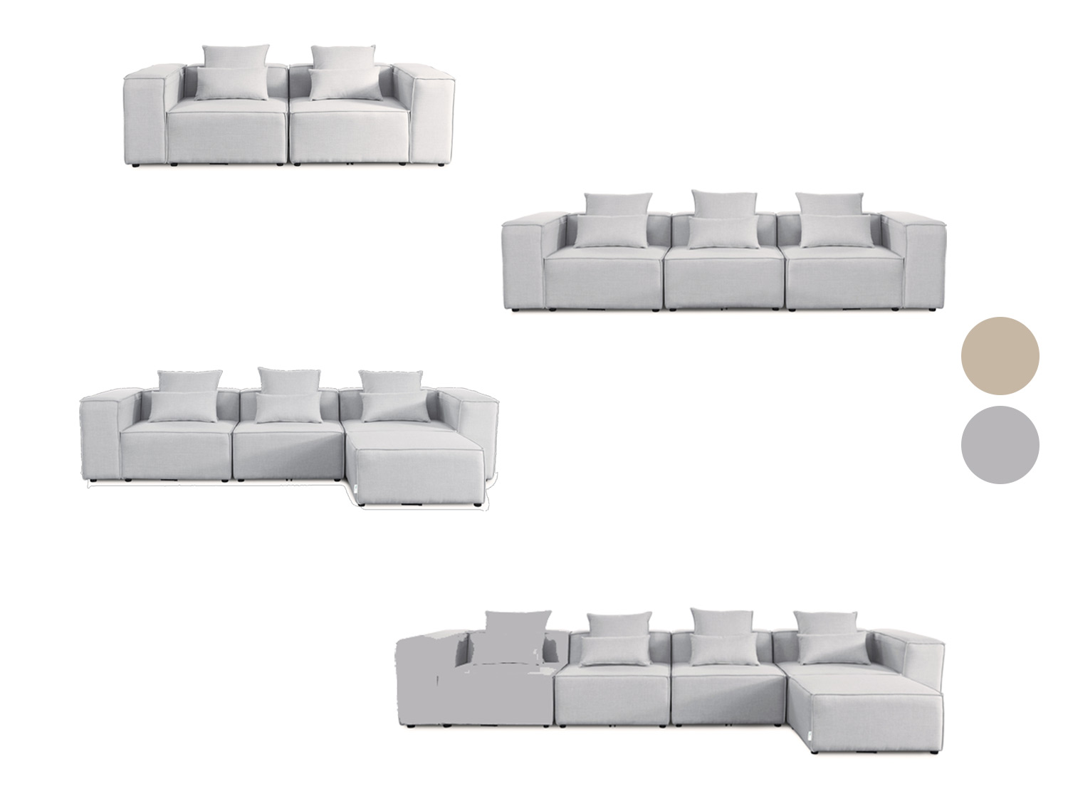 HOME DELUXE Sofa narożna VERONA