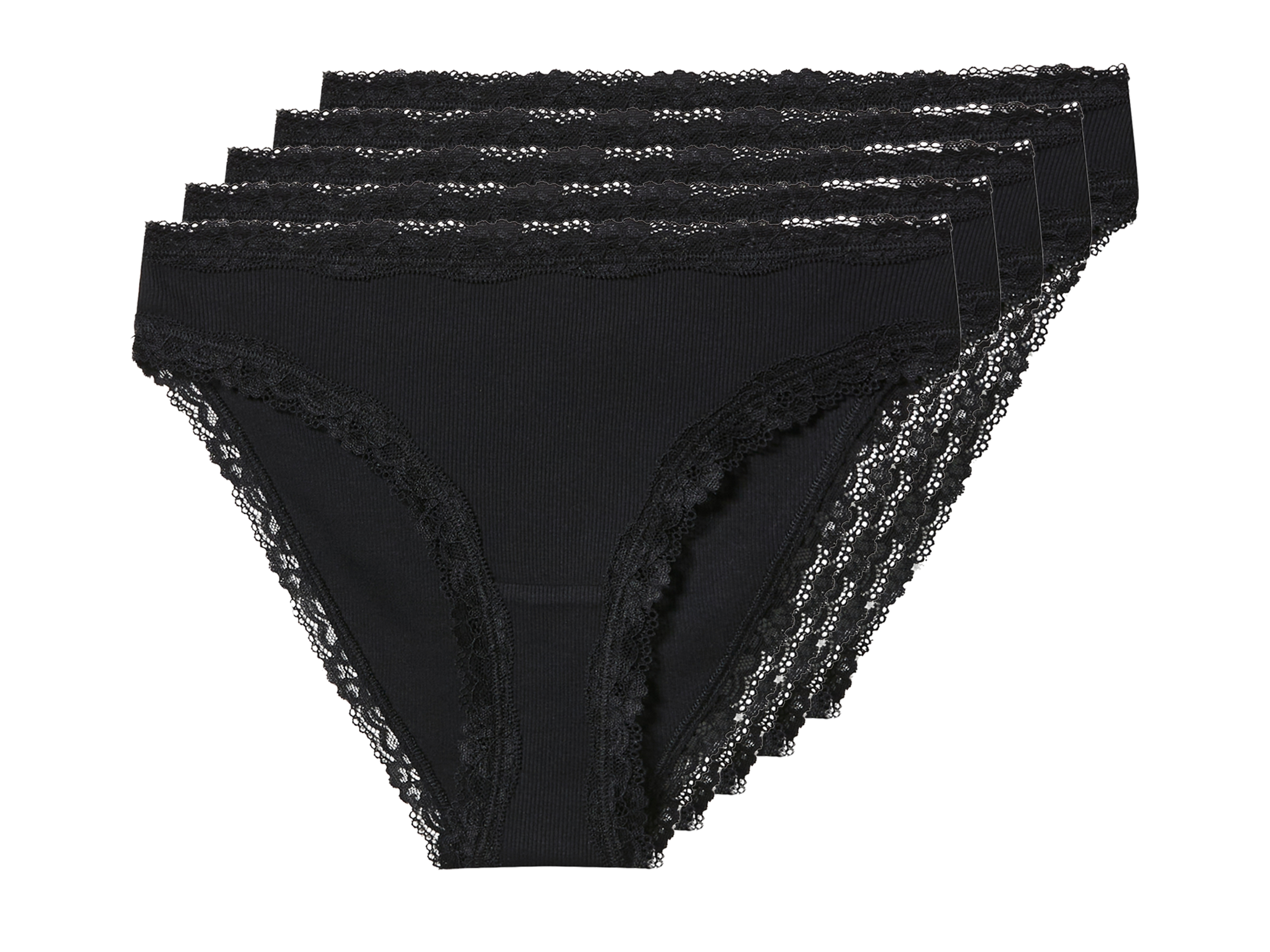 esmara® Majtki slipy damskie z bawełną, 5 par