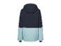 Dwukolorowa kurtka sportowa z kapturem w kolorze granatowym i jasnoniebieskim