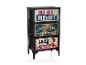 Komoda z 3 szufladami z retro napisami: „COLD BEER HERE!”, „FREEDOM IS POWER” i „JAZZ”.