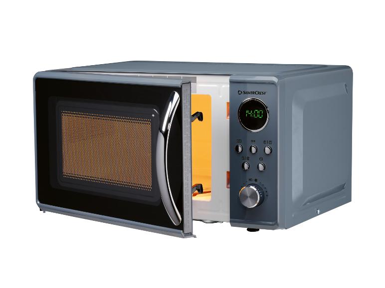 Kuchenka mikrofalowa retro, 700 W, SMWC 700 D1, antracytowa