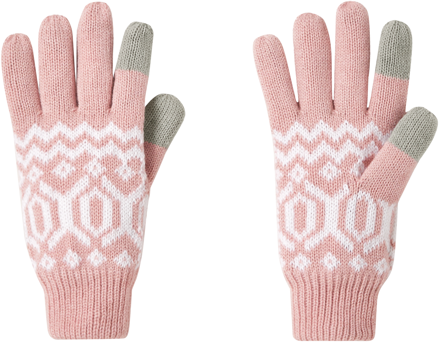 ESMARA® Rękawiczki damskie (Różowy/ beżowy)