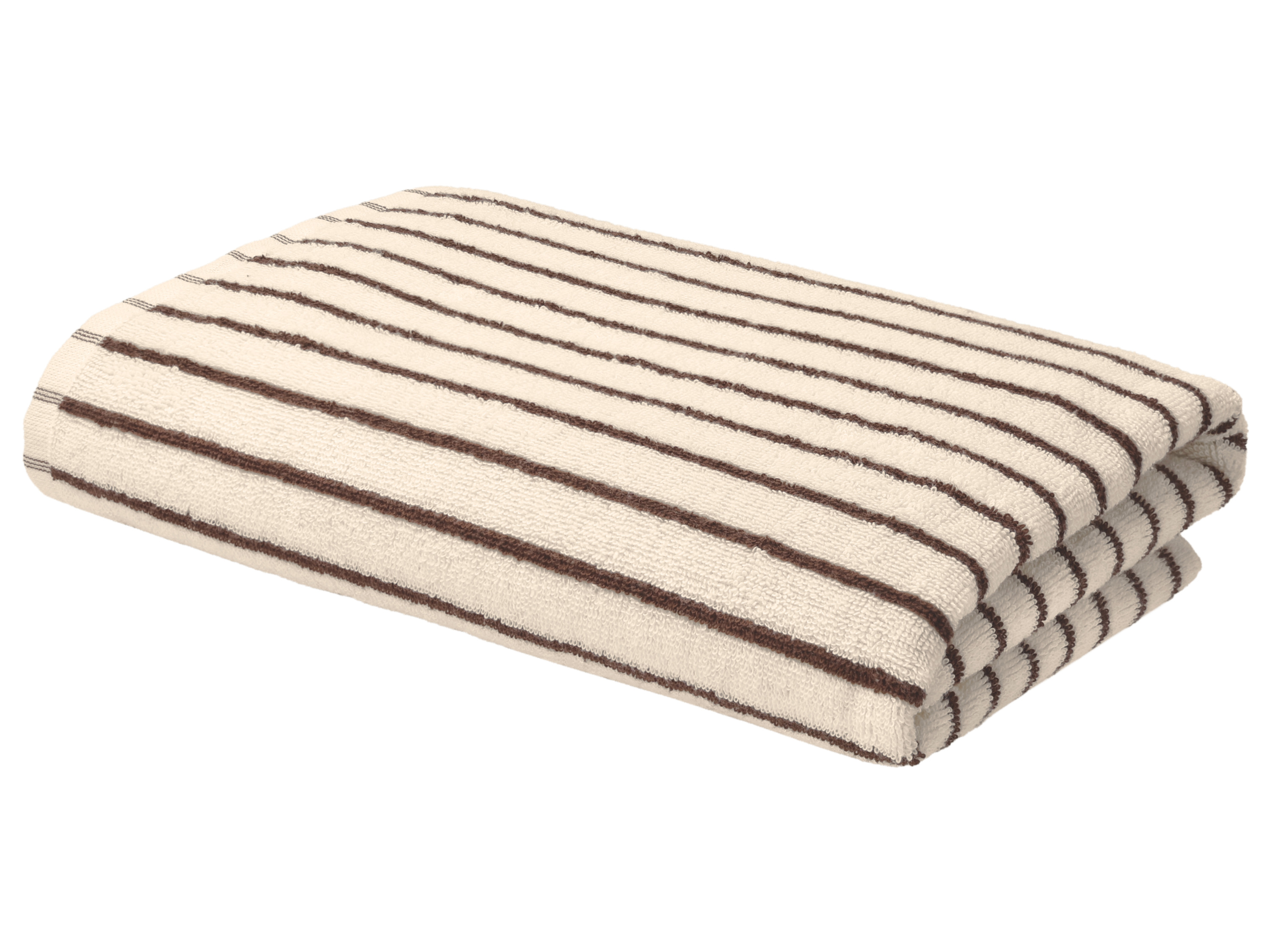 LIVARNO® Ręcznik kąpielowy frotte, 70 x 140 cm (piaskowy/ciemnobrązowy)