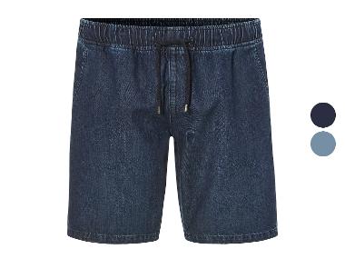 LIVERGY® Szorty jeansowe męskie z bawełny