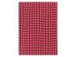 Czerwono-biały ręcznik kuchenny w kratkę z bawełny