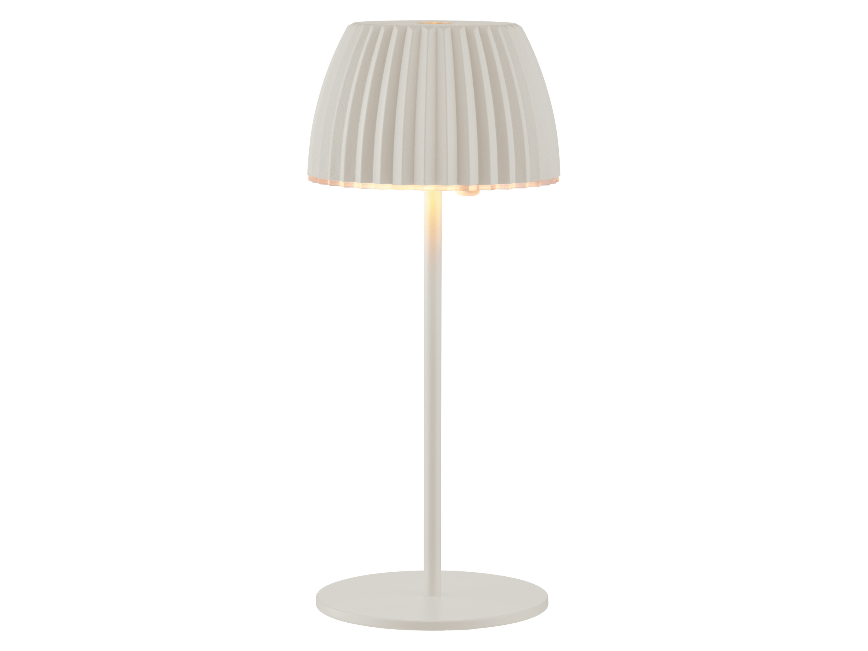 LIVARNO® Akumulatorowa lampa stołowa LED, wys. 20 cm (Beżowy)