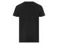 Czarny T-shirt z krótkim rękawem.