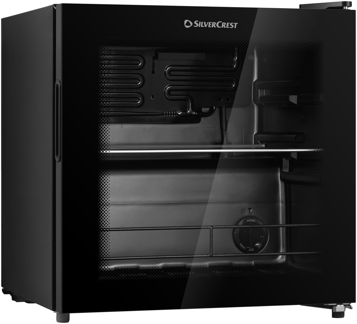 SILVERCREST® Lodówka na napoje »HG15046«, ze szklanymi drzwiami.