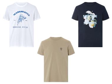 LIVERGY® T-shirt męski z bawełny