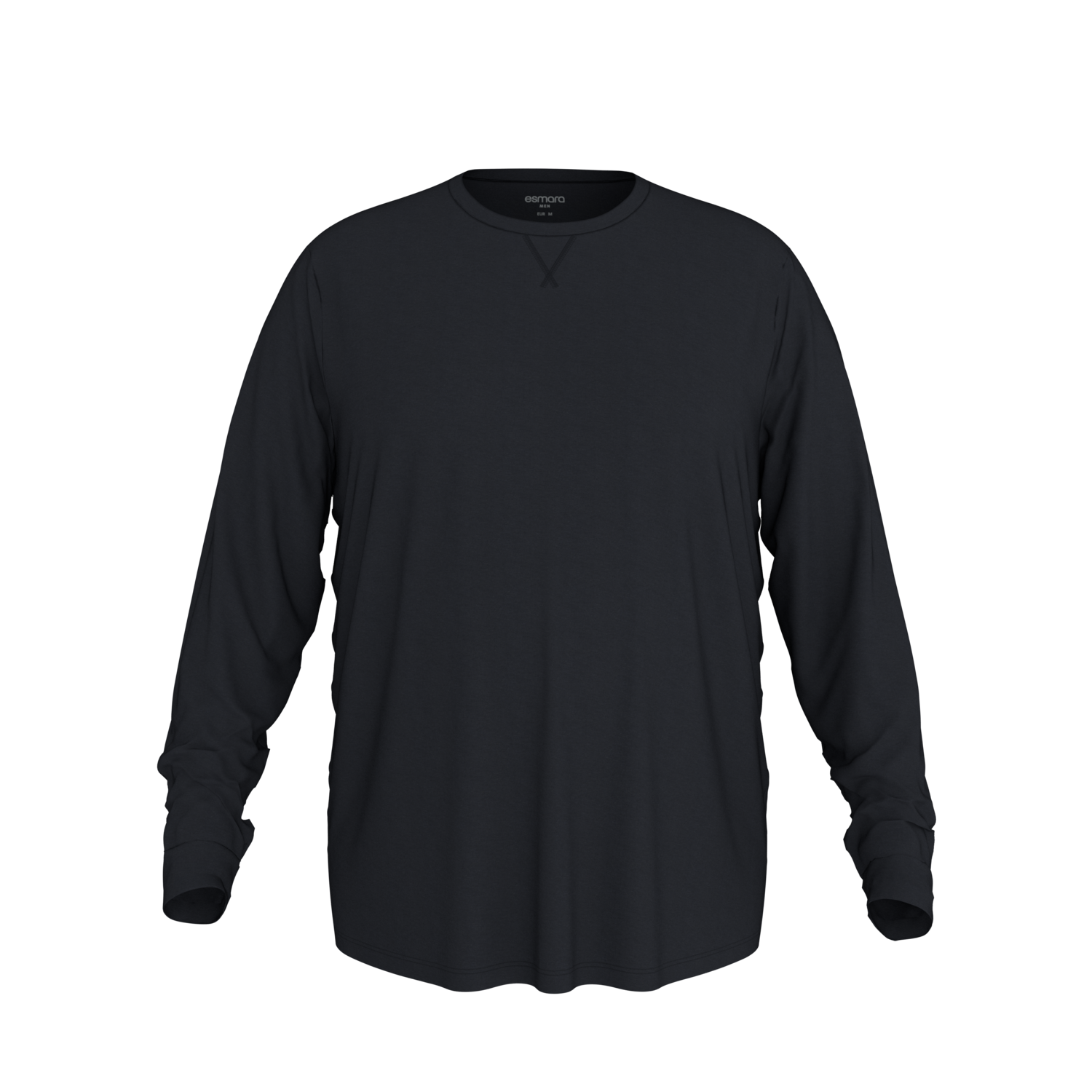 ESMARA MEN Koszulka termiczna z długim rękawem męska (Czarny, 4XL (68/70))