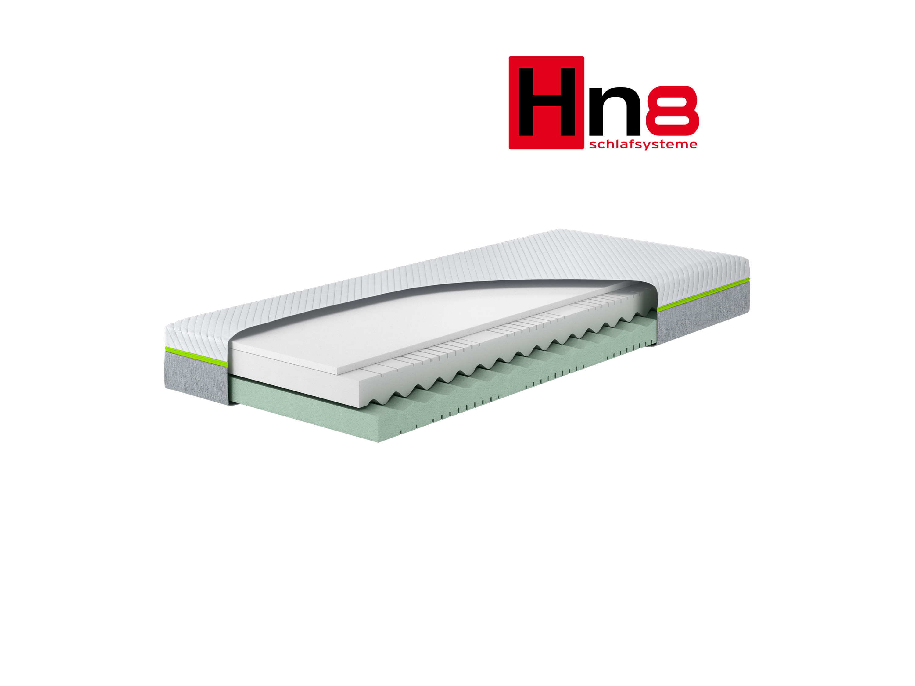 Hn8 Schlafsysteme Materac wiskoelastyczny Cozy Sleep z 7-strefową pianką komfort (H3, 90 x 200 cm)