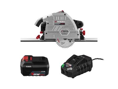 PARKSIDE® Zestaw 20 V: Akumulatorowa pilarka wgłębna, akumulator litowo-jonowy 4 Ah PAP 204 A1 oraz ładowarka 120 W PLG 20 C3