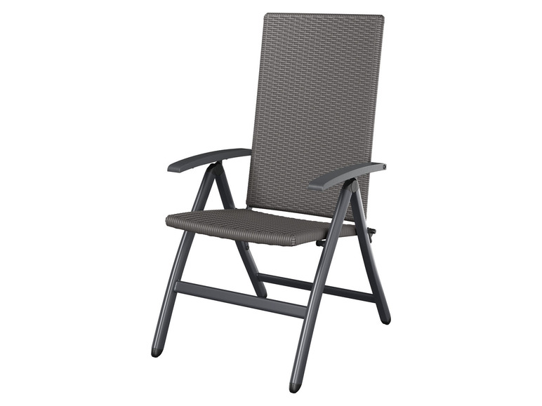 Pełny ekran: LIVARNO home Zestaw 2 aluminiowych foteli ogrodowych Valencia, szary - zdjęcie 4