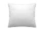 Biała, kwadratowa poduszka.
