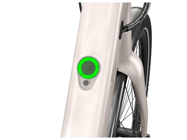 Pełny ekran: CRIVIT Rower elektryczny Urban E-Bike Y.2, biały kremowy - zdjęcie 8