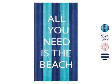 crivit Welurowy ręcznik plażowy, 93 x 170 cm