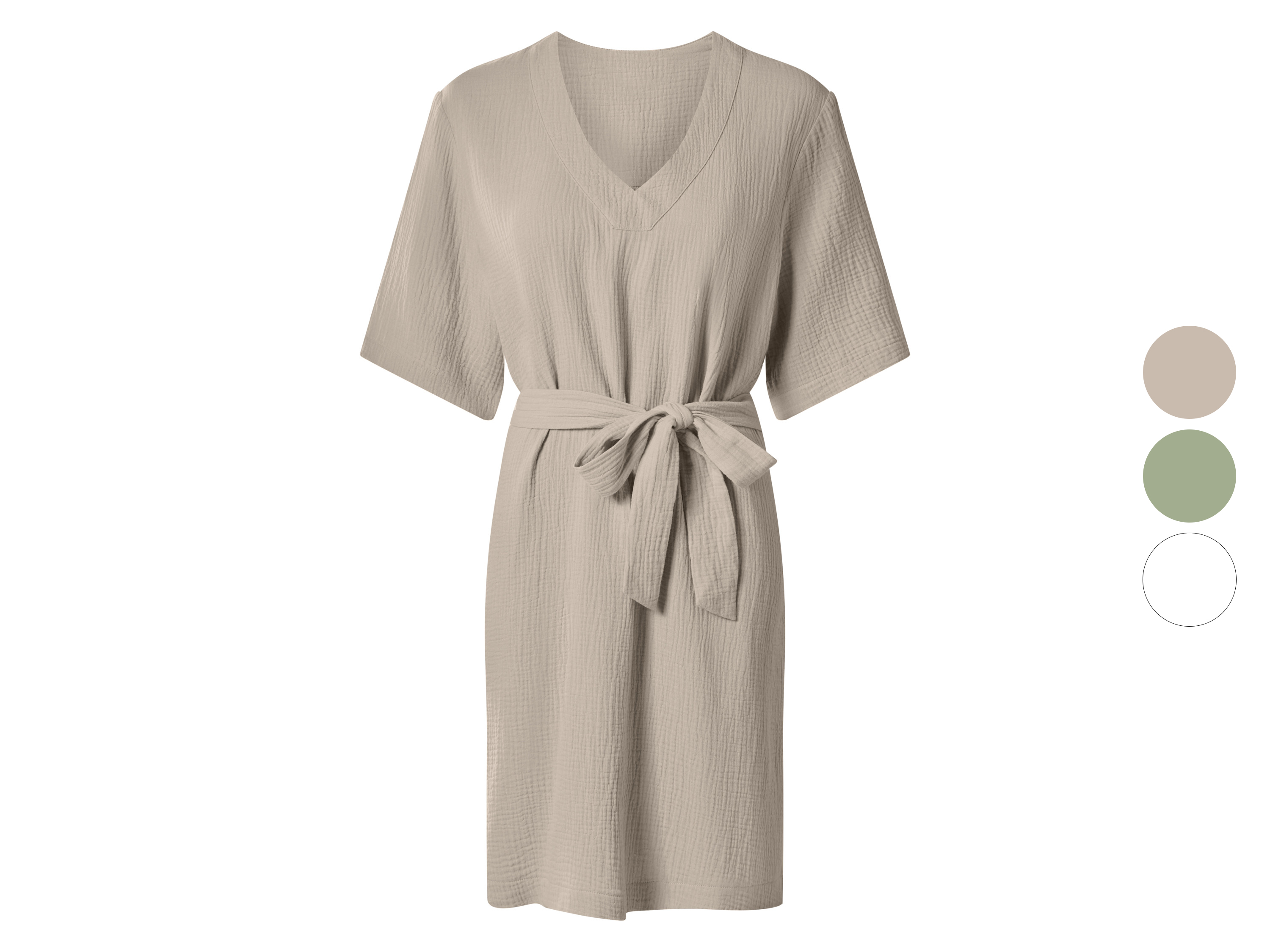 esmara® Sukienka damska z bawełny muślinowej