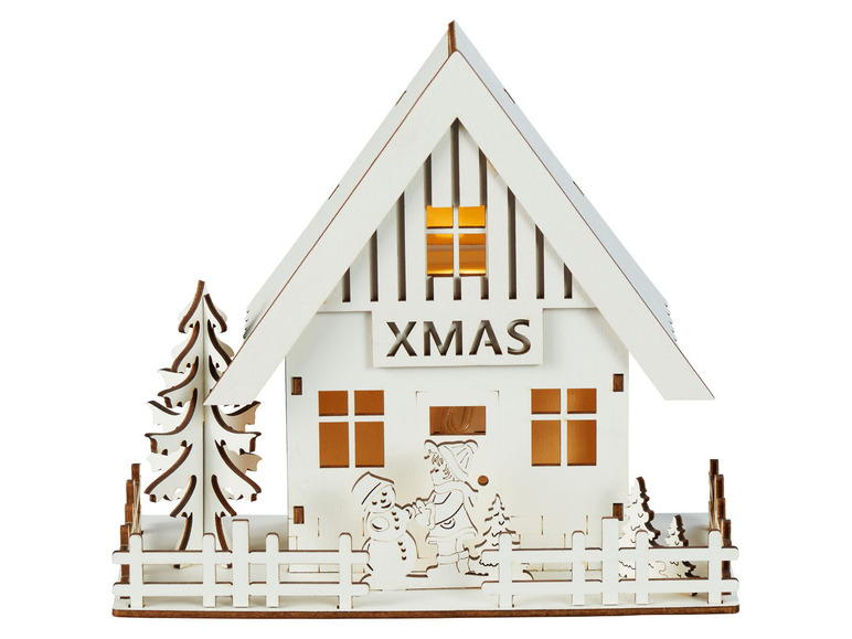 Pełny ekran: LIVARNO home Dekoracyjny drewniany domek świąteczny LED - zdjęcie 8