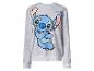 Szara bluza z długim rękawem z niebieskim nadrukiem postaci Stitcha i napisem „Stitch”.