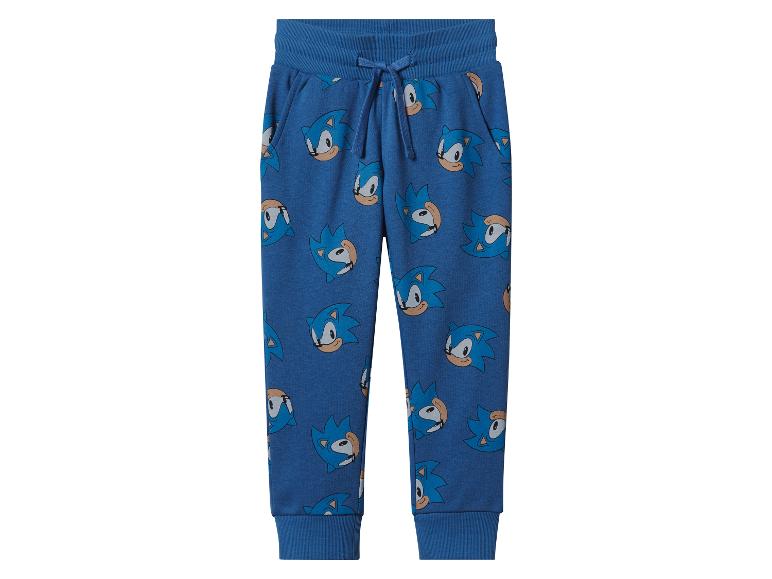 Niebieskie spodnie dresowe Sonic the Hedgehog dla dzieci