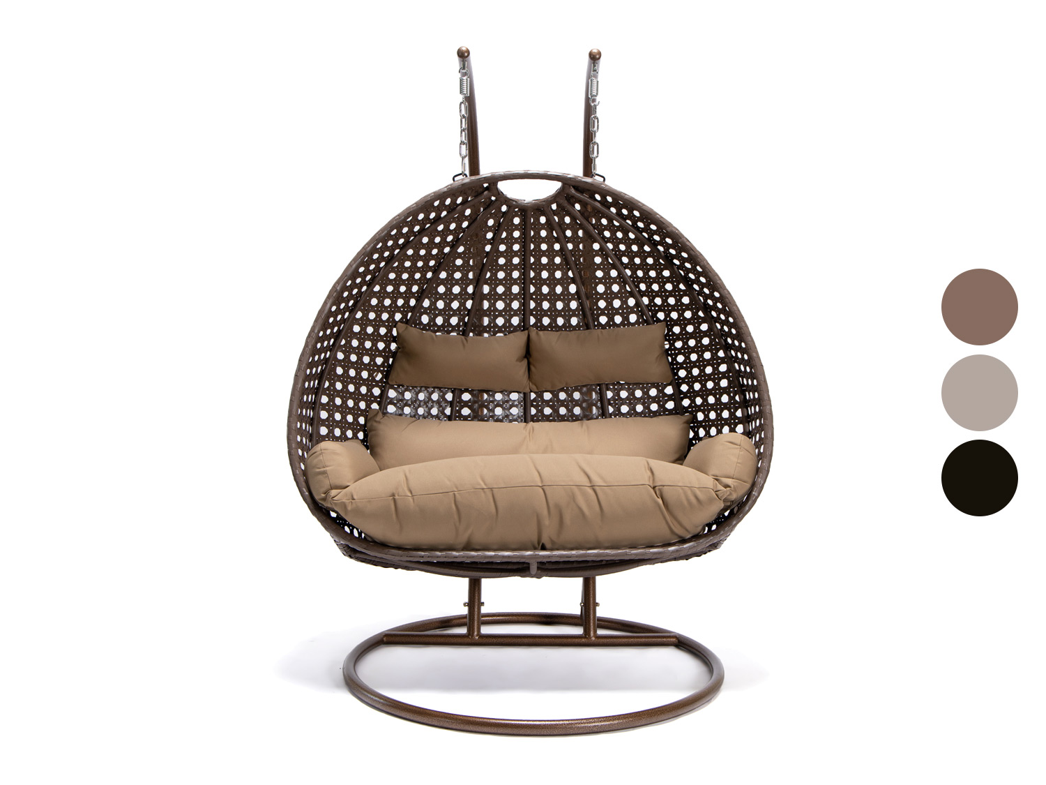 HOME DELUXE Fotel wiszący z polirattanu TWIN