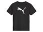 Czarny T-shirt Puma z białym logo.