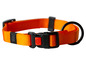 Pomarańczowy obroża dla psa Ruffwear z czarną klamrą i kółkiem.