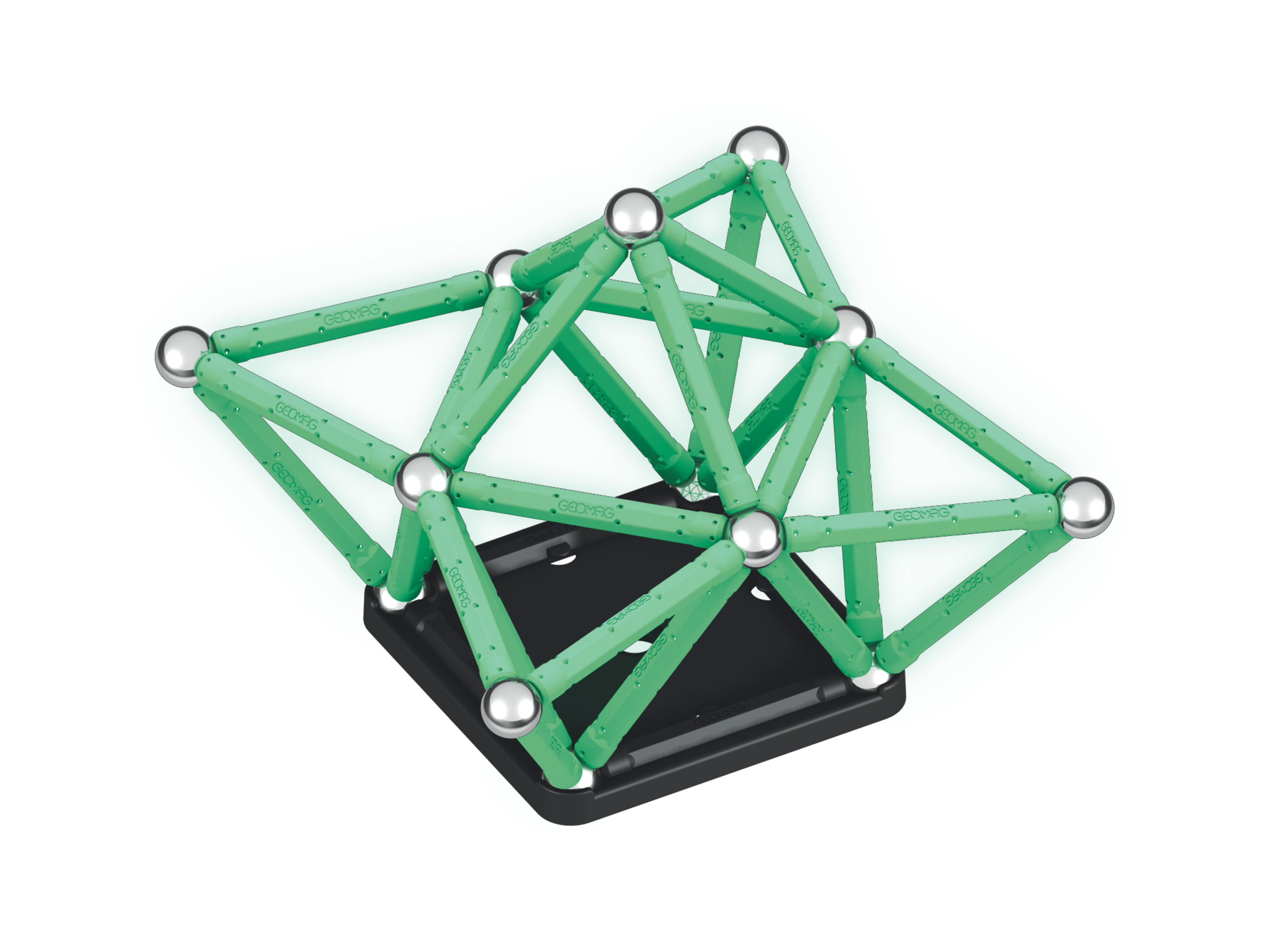 GEOMAG Klocki magnetyczne Glow Recycled 60