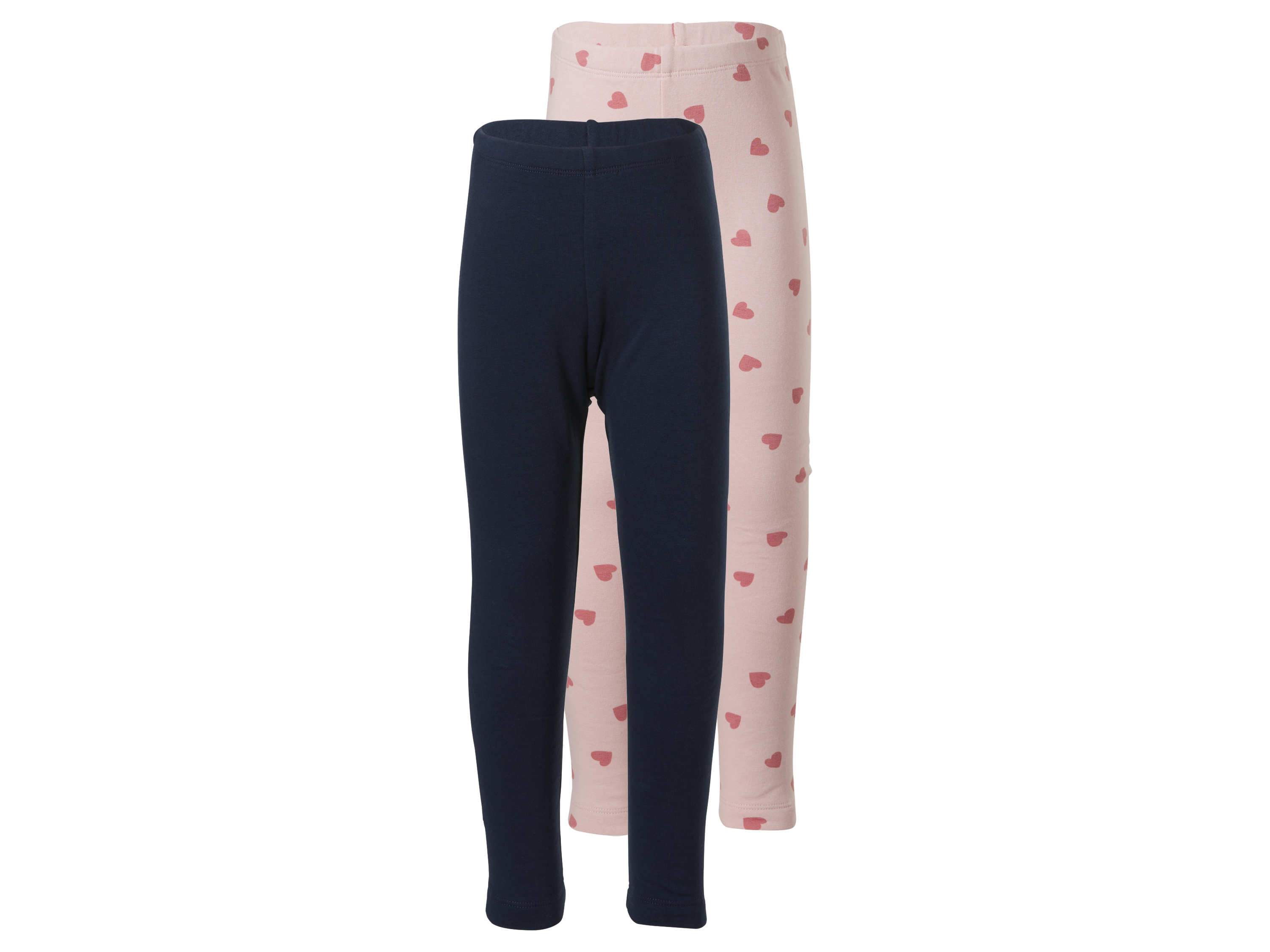 LUPILU® Legginsy termiczne dziecięce, 2 pary (Wzorzysty/granatowy, 86/92)