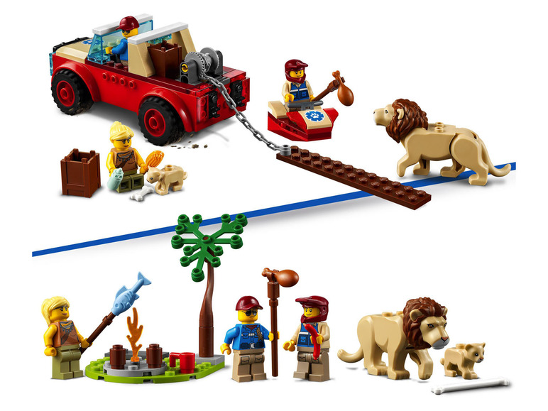 Pełny ekran: LEGO® City 60301 Terenówka ratowników dzikich zwierząt - zdjęcie 5