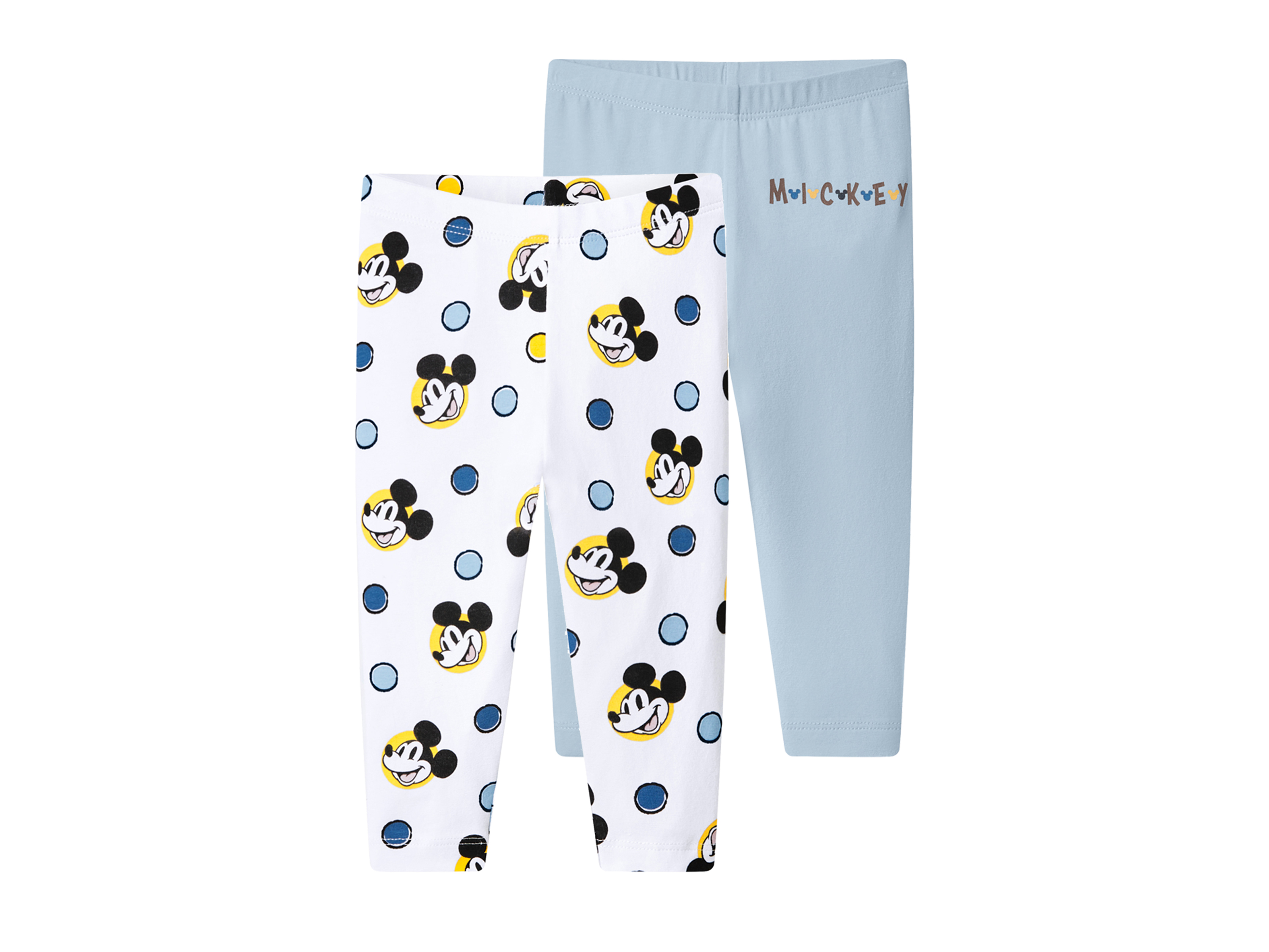 LUPILU® Legginsy niemowlęce, 2 pary (Wzorzysty/niebieski, 86/92)