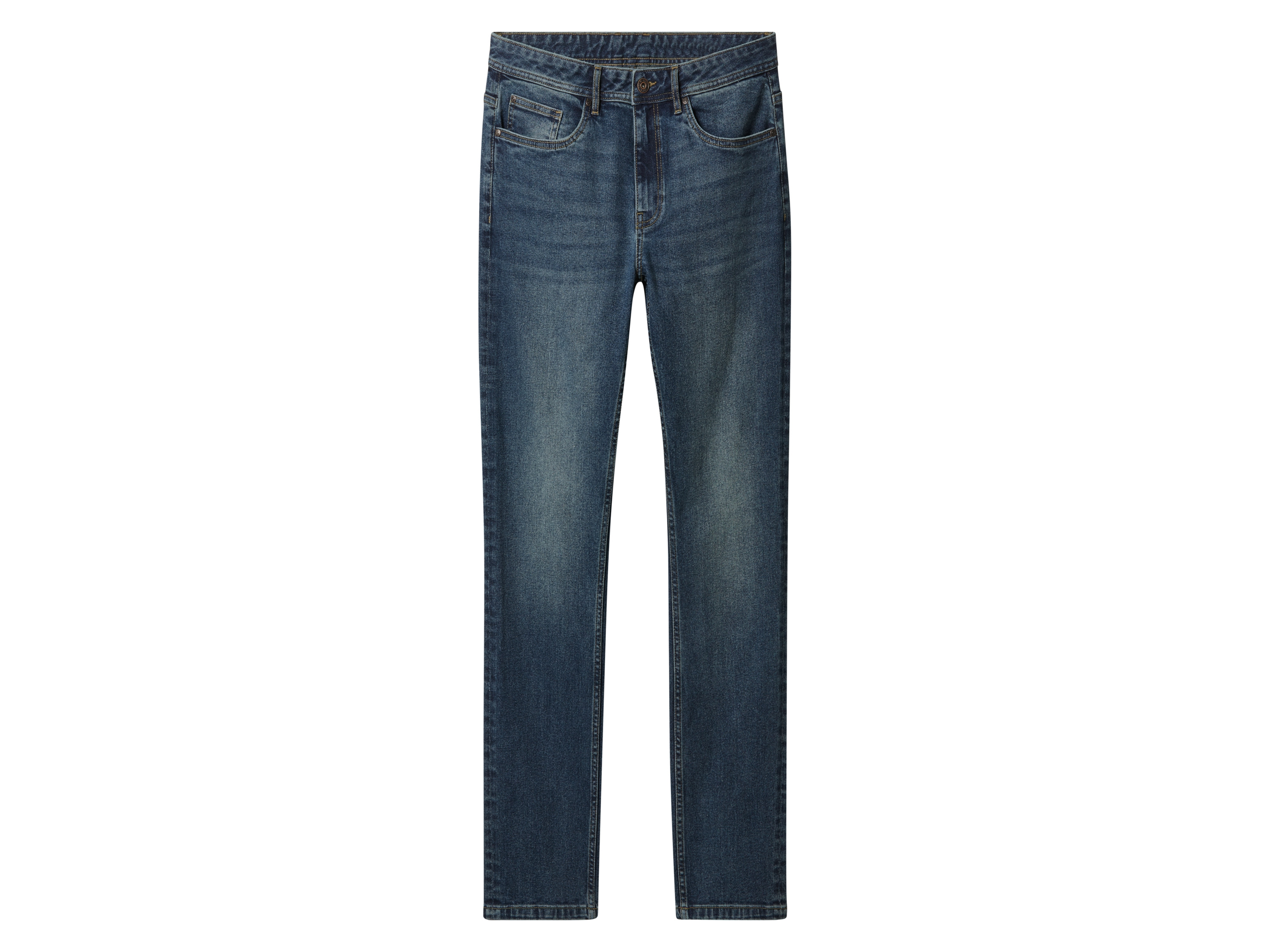 esmara Men Jeansy męskie z bawełną, slim fit (Ciemnoniebieski, 52 (36/32))